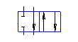 Дополнительные схемы распределения рабочей жидкости для распределителей с электромагнитным управлением Ду=6, 10 мм