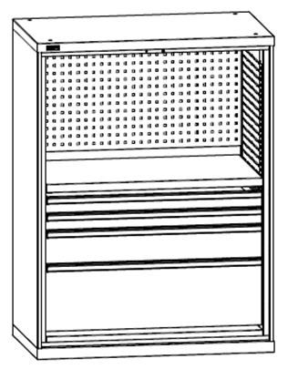 ВС-053 шкаф инструментальный, полка, ящики, система антиопрокидывания