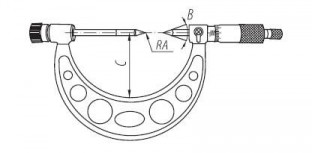 Микрометр для измерения диаметра зубчатого колеса МО9 отраслевой
