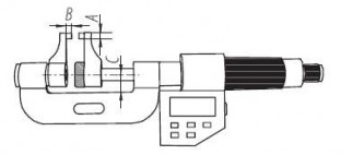 МОЦ5 микрометр отраслевой цифровой с выносными губками, российского производства.