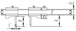 Штангенциркуль ШЦО12 для измерения расстояния между цилиндрическими отверстиями, схема.
