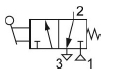 Пневмосхема пневмораспределителя 3Рх-263.