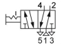 Пневмосхема пневмораспределителя 5Р4(6,10,16)-252.