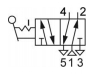 Пневмосхема пневмораспределителя 5Р4(6,10,16)-262.