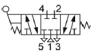 Пневмосхема распределителя 5Р6-361-3.