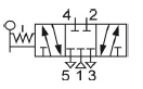 Пневмосхема распределителя 5Р6-366-3.
