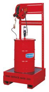 8558 система пневматической раздачи смазки с катушками для шланга, поддоном, Flecbimec.