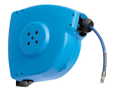 Катушка со шлангом 5 м. 9409 Катушка шланговая для сжатого воздуха и воды, Flexbimec.