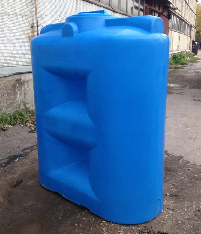 Емкость пластиковая для хранения воды, дизельного топлива, технических жидкостей, SL 1500, пищевой пластик (полиэтилен) фото.