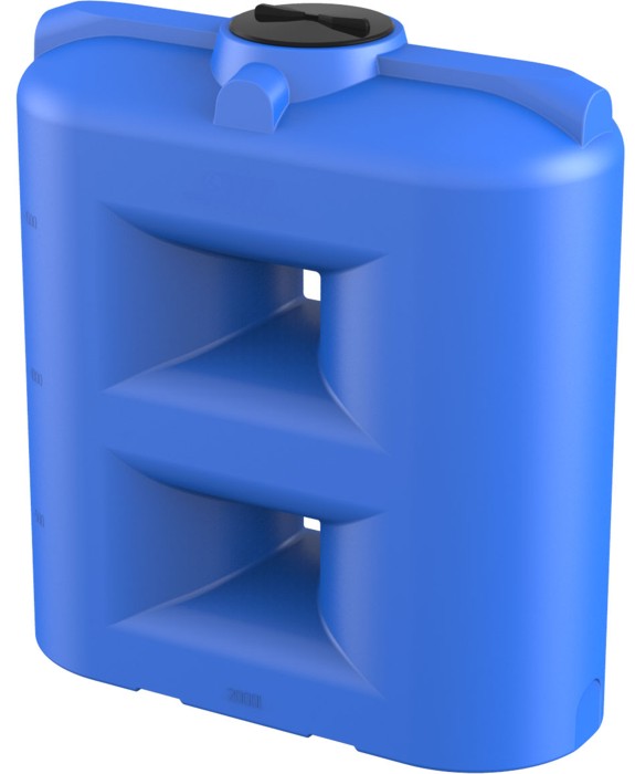 Бак пластиковый синий SL 2000 для хранения воды топлива