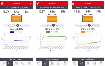 BATTERY CONNECT APP контроль процесса заряда