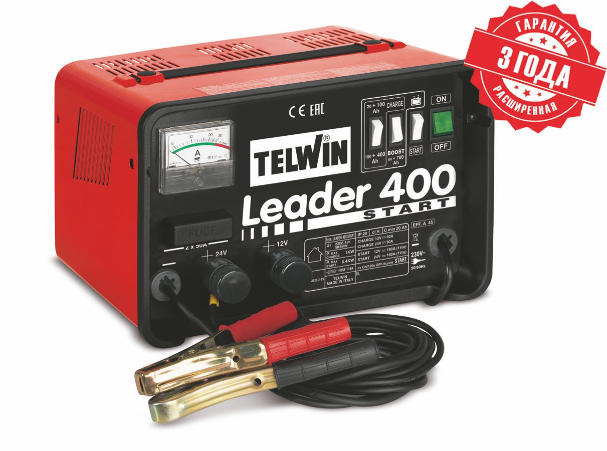 LEADER 400 START. LEADER 400 START пуско-зарядное устройство Telwin.