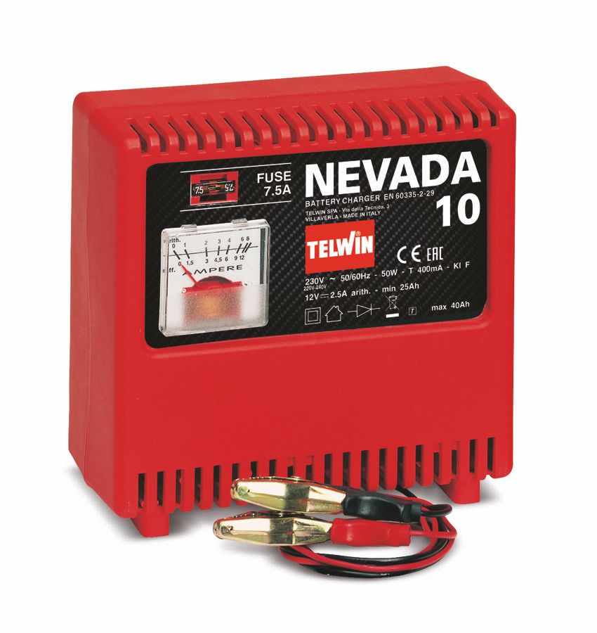 Зарядное устройство Telwin NEVADA 10 220В. Зарядное устройство NEVADA 10 Telwin, Италия.