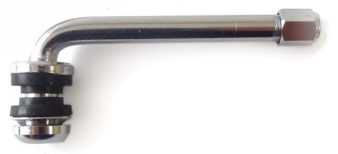Вентиль металлический угловой для бескамерных легковых дисков PRV153.