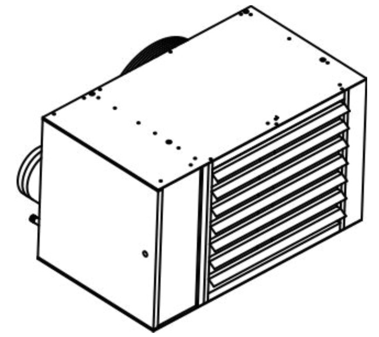 Газовый вентилятор, воздухонагреватель серии АТ, схема.