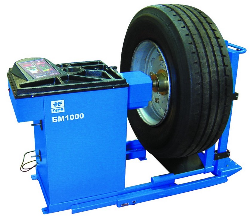 Балансировочный станок для колес грузовых а/м БМ1000, стенд для балансировки колес БМ.