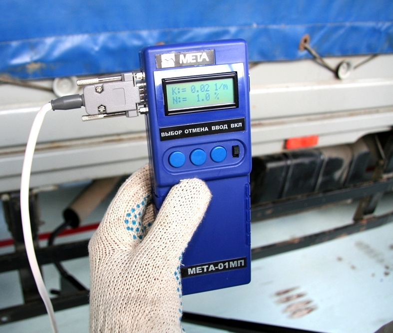 Портативный дымомер МЕТА 01МП 0.2 Т, прибор для измерения дымности  повышенной точности