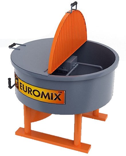 euromix 600-200 бетоносмеситель принудительного действия.