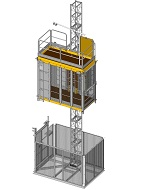 Строительный мачтовый подъемник Electroelsa EHP 1500-20.