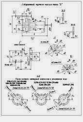 Габаритный чертеж и характеристики насосных агрегатов Х